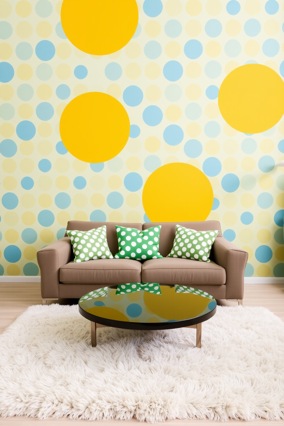 Polka Dot Wall Painting Ideas 14