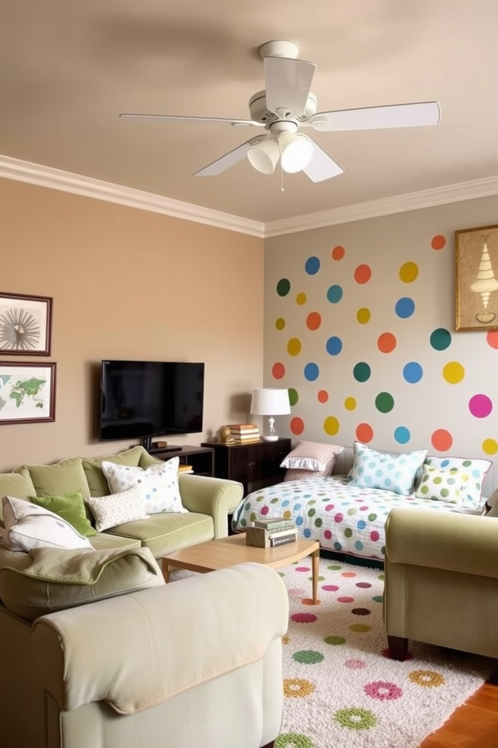 Polka Dot Wall Painting Ideas 15