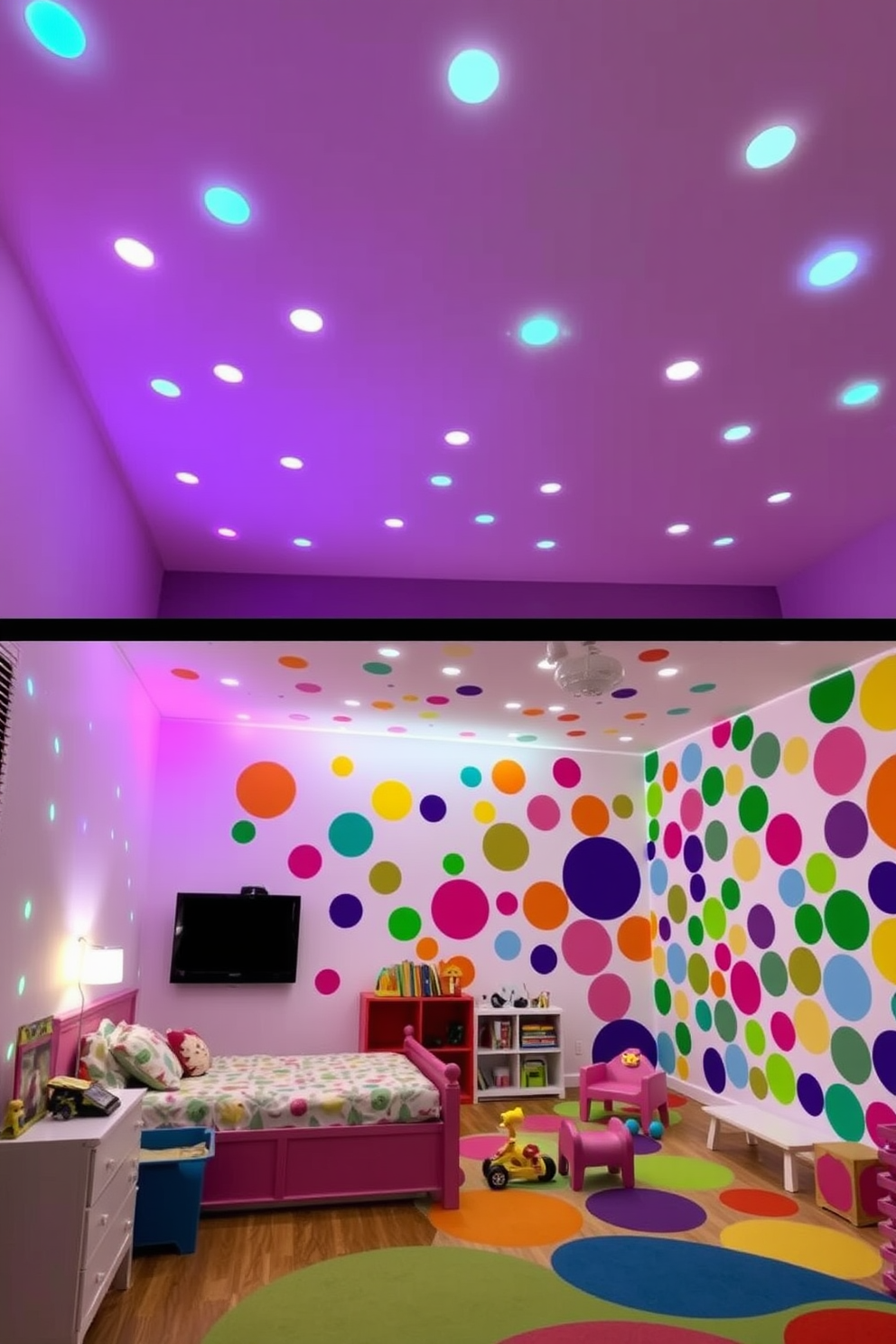 Polka Dot Wall Painting Ideas 16