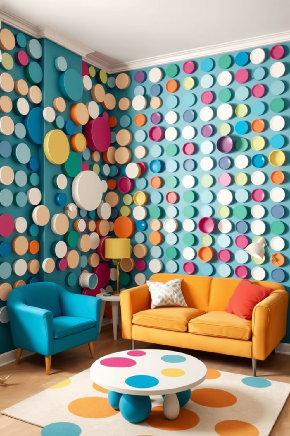 Polka Dot Wall Painting Ideas 20