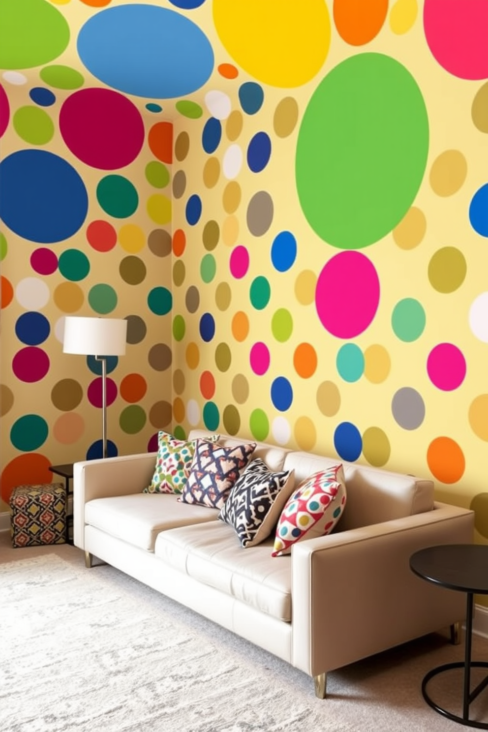 Polka Dot Wall Painting Ideas 26