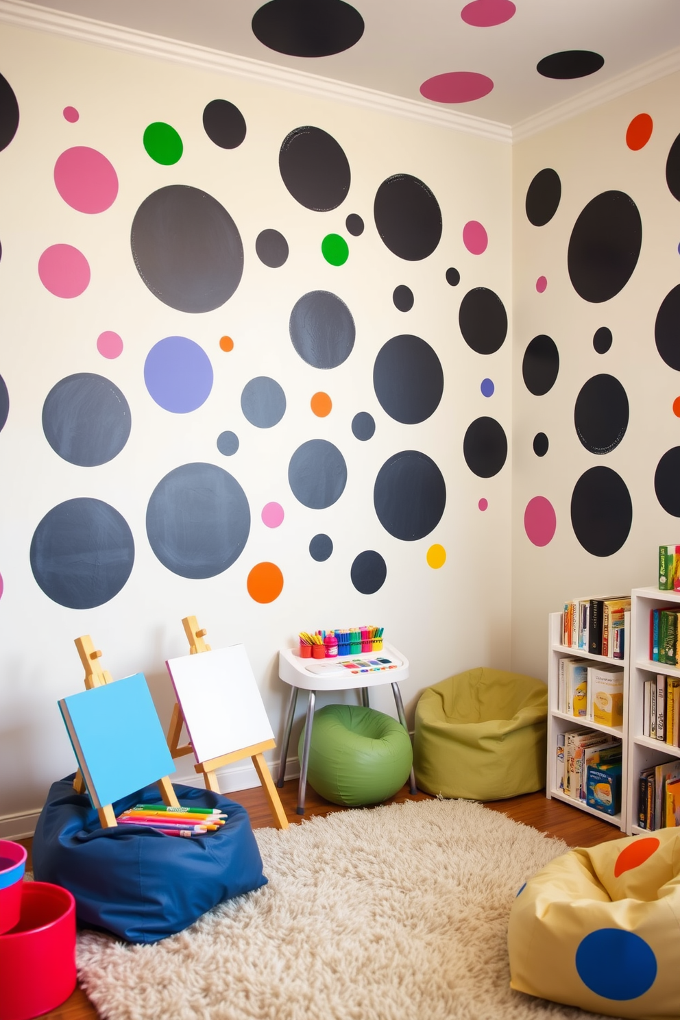 Polka Dot Wall Painting Ideas 27