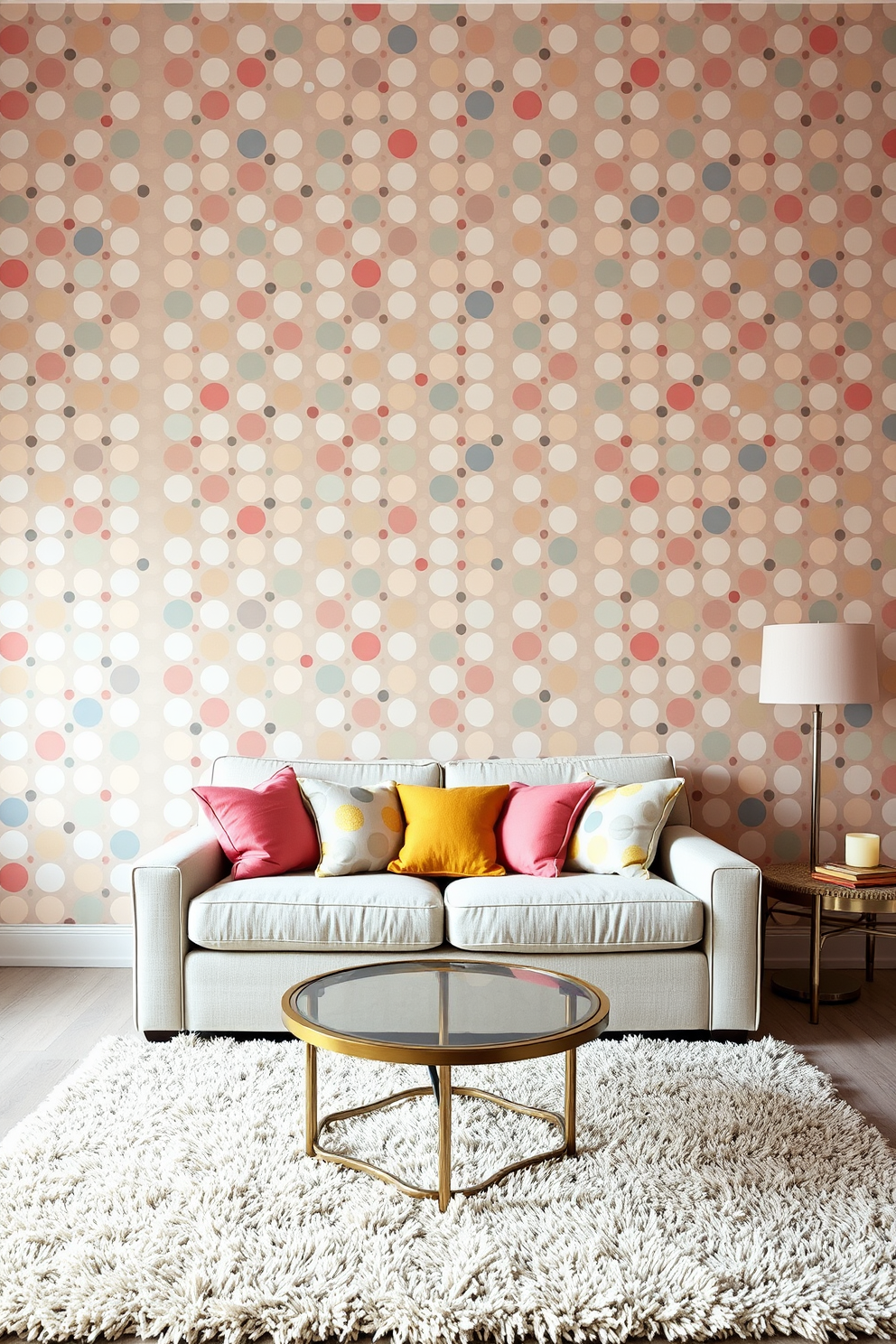 Polka Dot Wallpaper Decorating Ideas 22