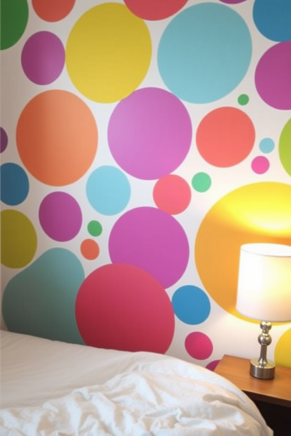 Polka Dot Wallpaper Decorating Ideas 4