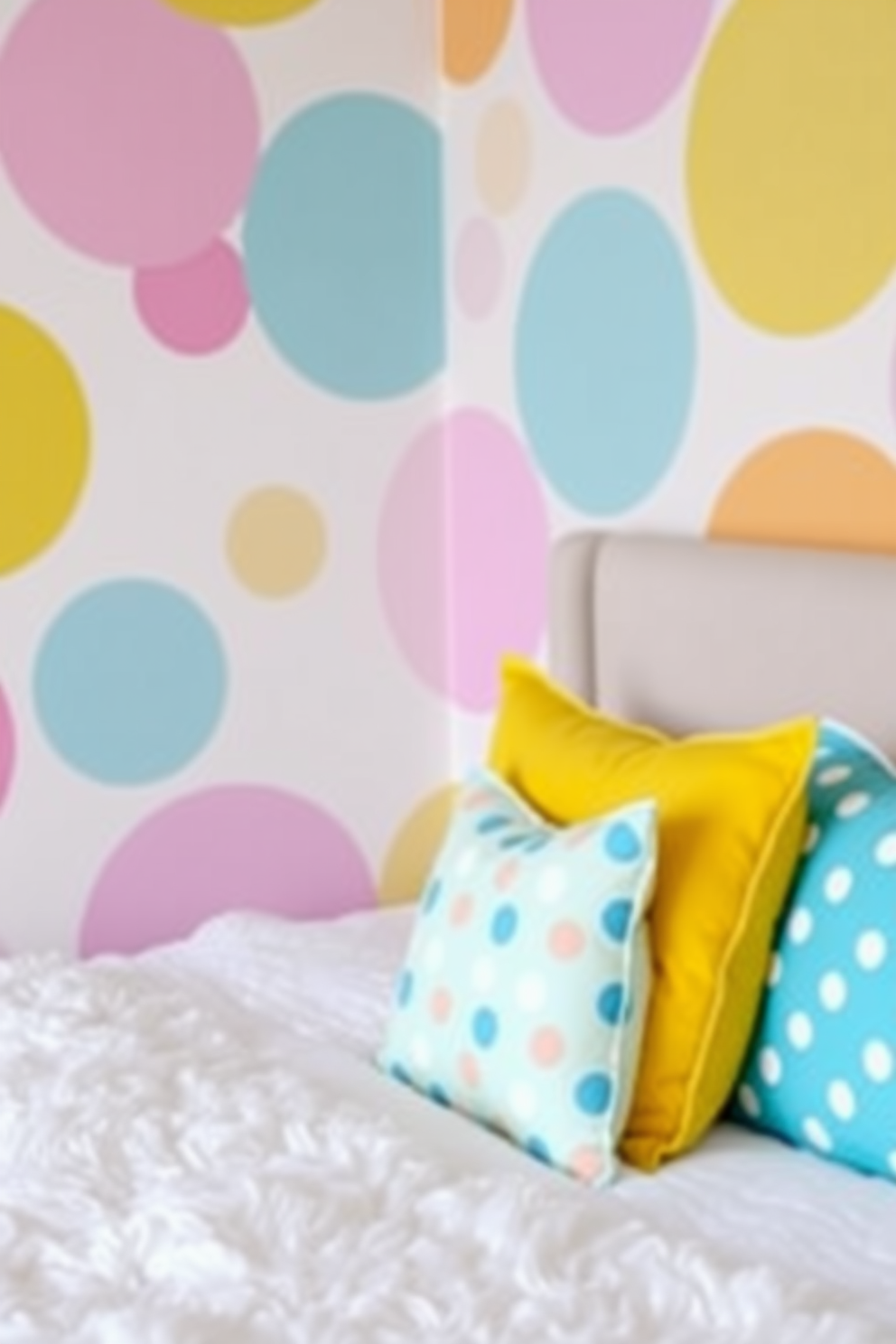 Polka Dot Wallpaper Decorating Ideas 8