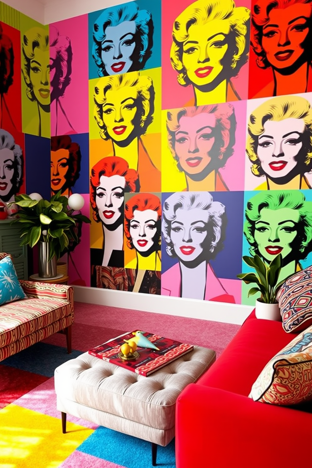 Pop Art Wallpaper Decorating Ideas 10