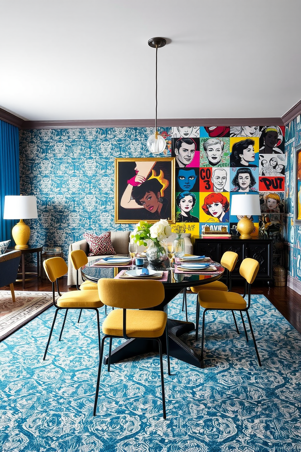 Pop Art Wallpaper Decorating Ideas 11