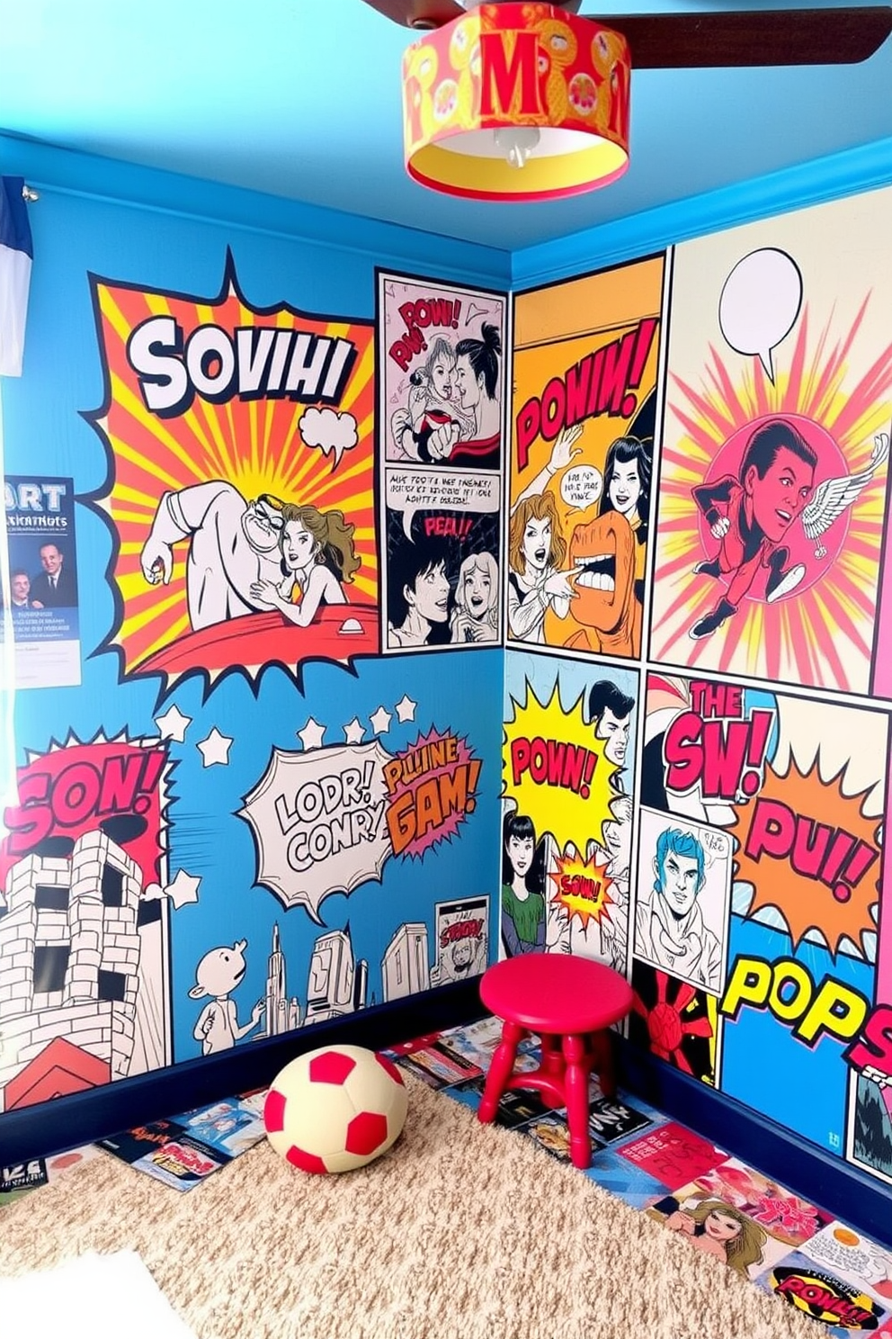 Pop Art Wallpaper Decorating Ideas 2