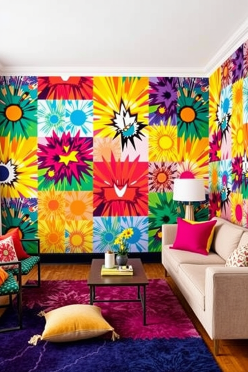 Pop Art Wallpaper Decorating Ideas 20