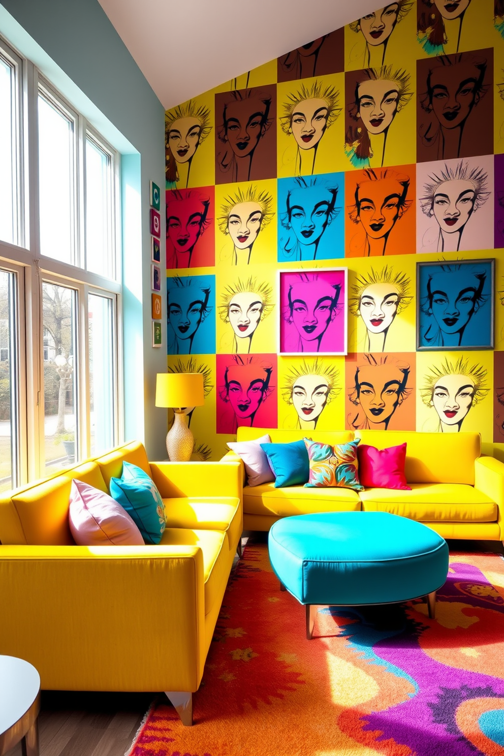 Pop Art Wallpaper Decorating Ideas 29