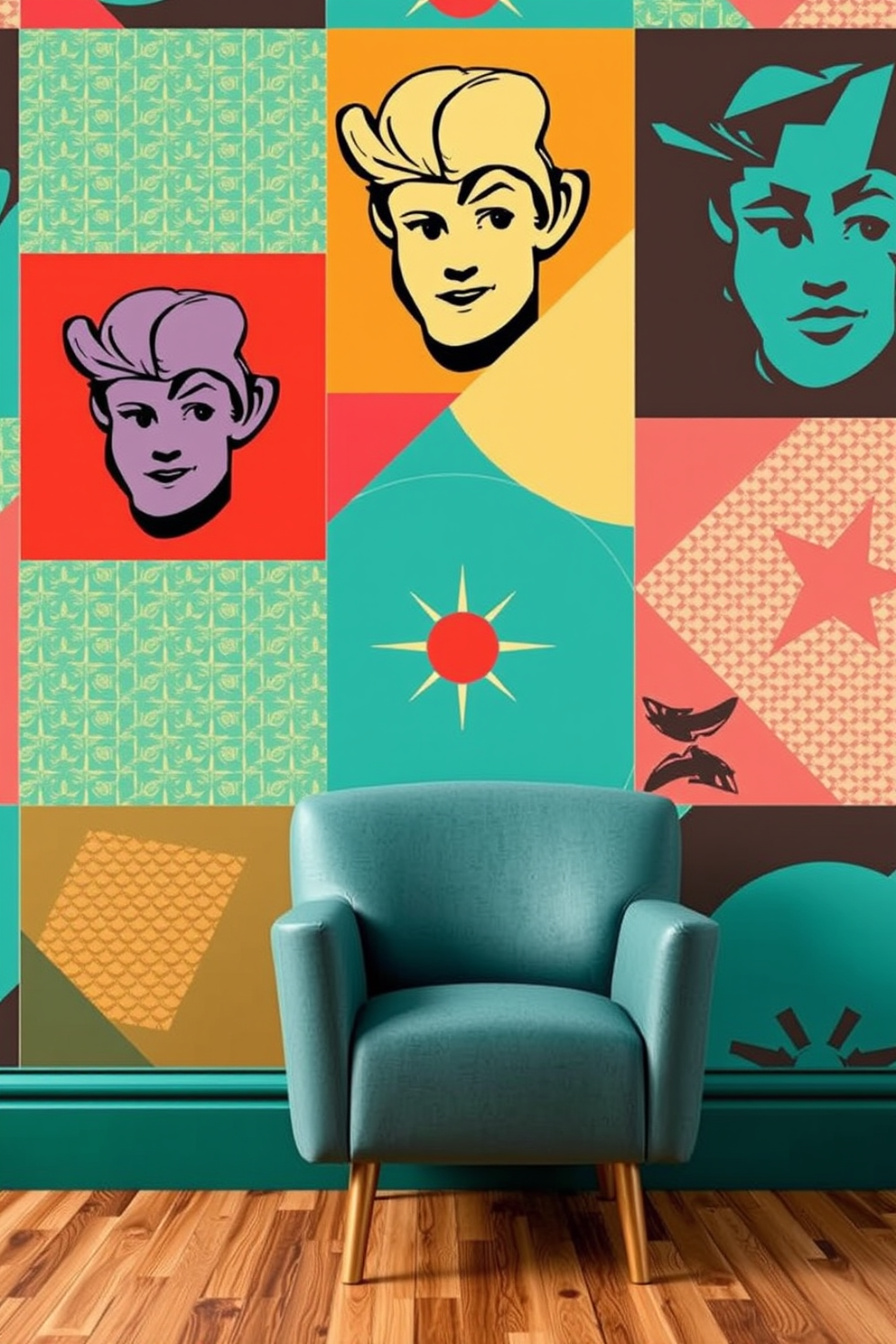 Pop Art Wallpaper Decorating Ideas 4