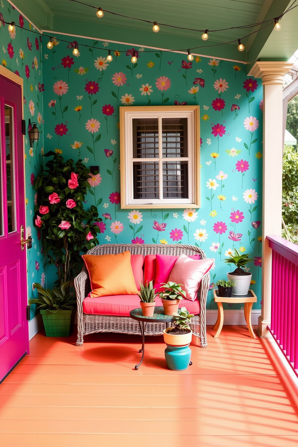 Porch Wallpaper Decorating Ideas 14