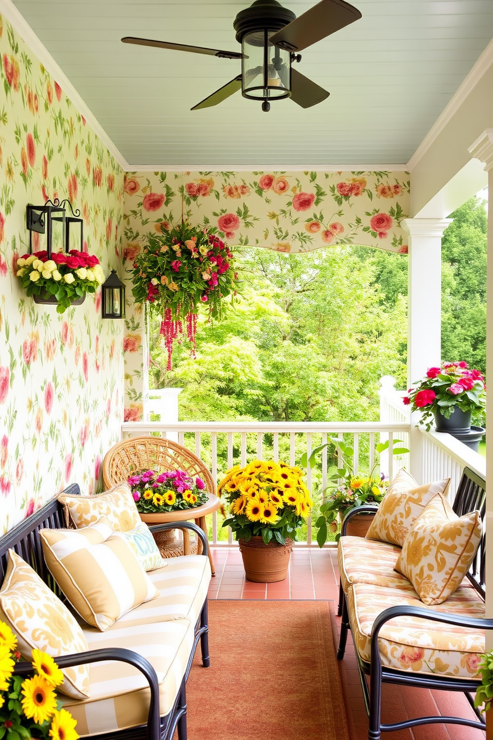 Porch Wallpaper Decorating Ideas 20