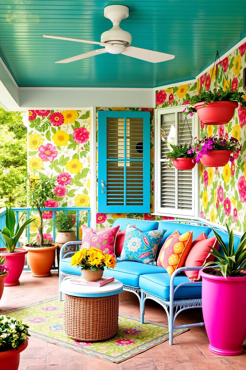 Porch Wallpaper Decorating Ideas 24