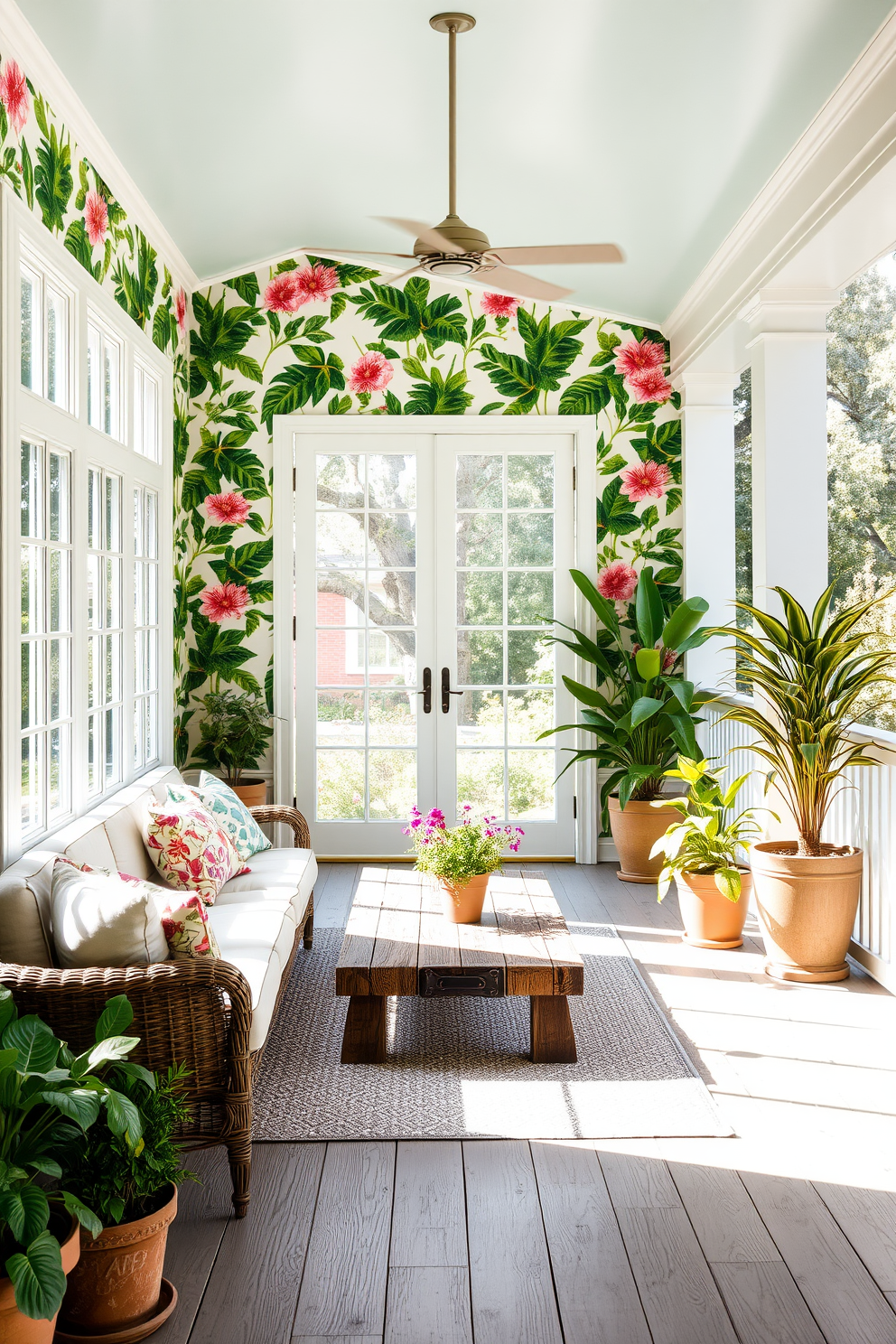 Porch Wallpaper Decorating Ideas 27