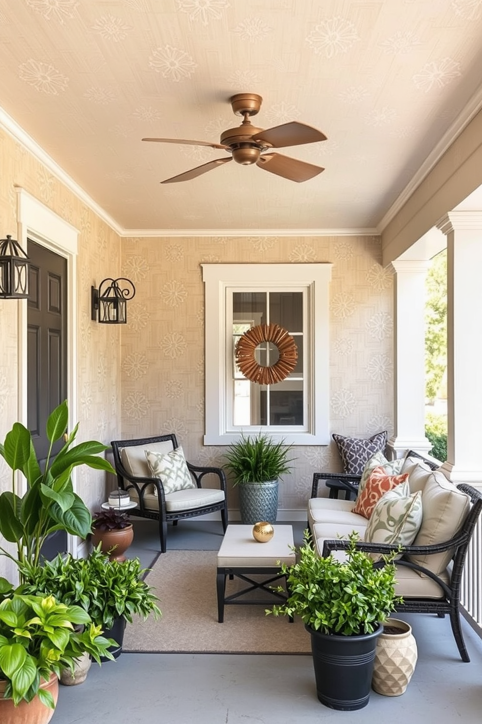 Porch Wallpaper Decorating Ideas 28