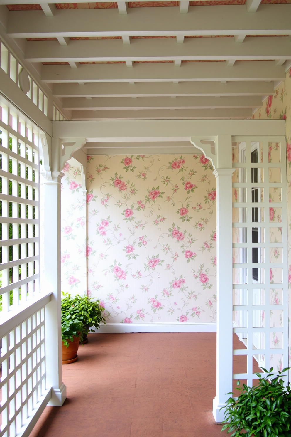 Porch Wallpaper Decorating Ideas 30