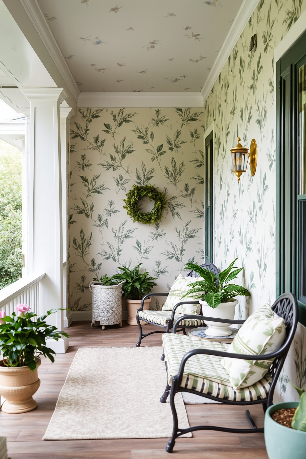 Porch Wallpaper Decorating Ideas 5