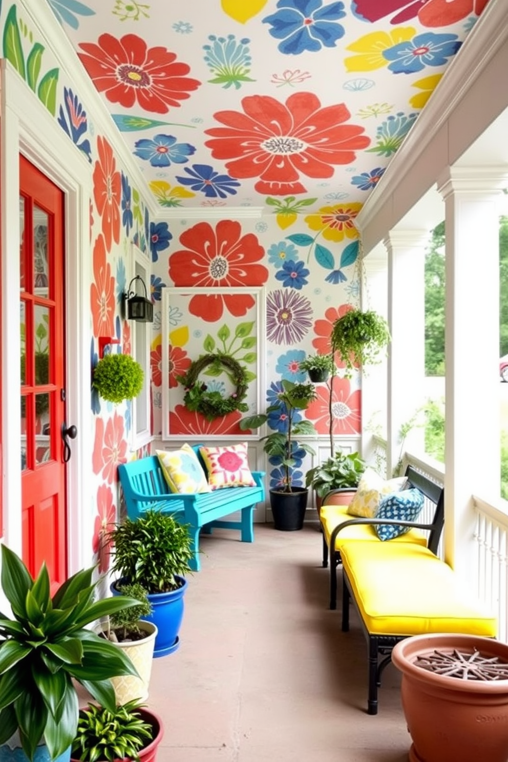 Porch Wallpaper Decorating Ideas 6