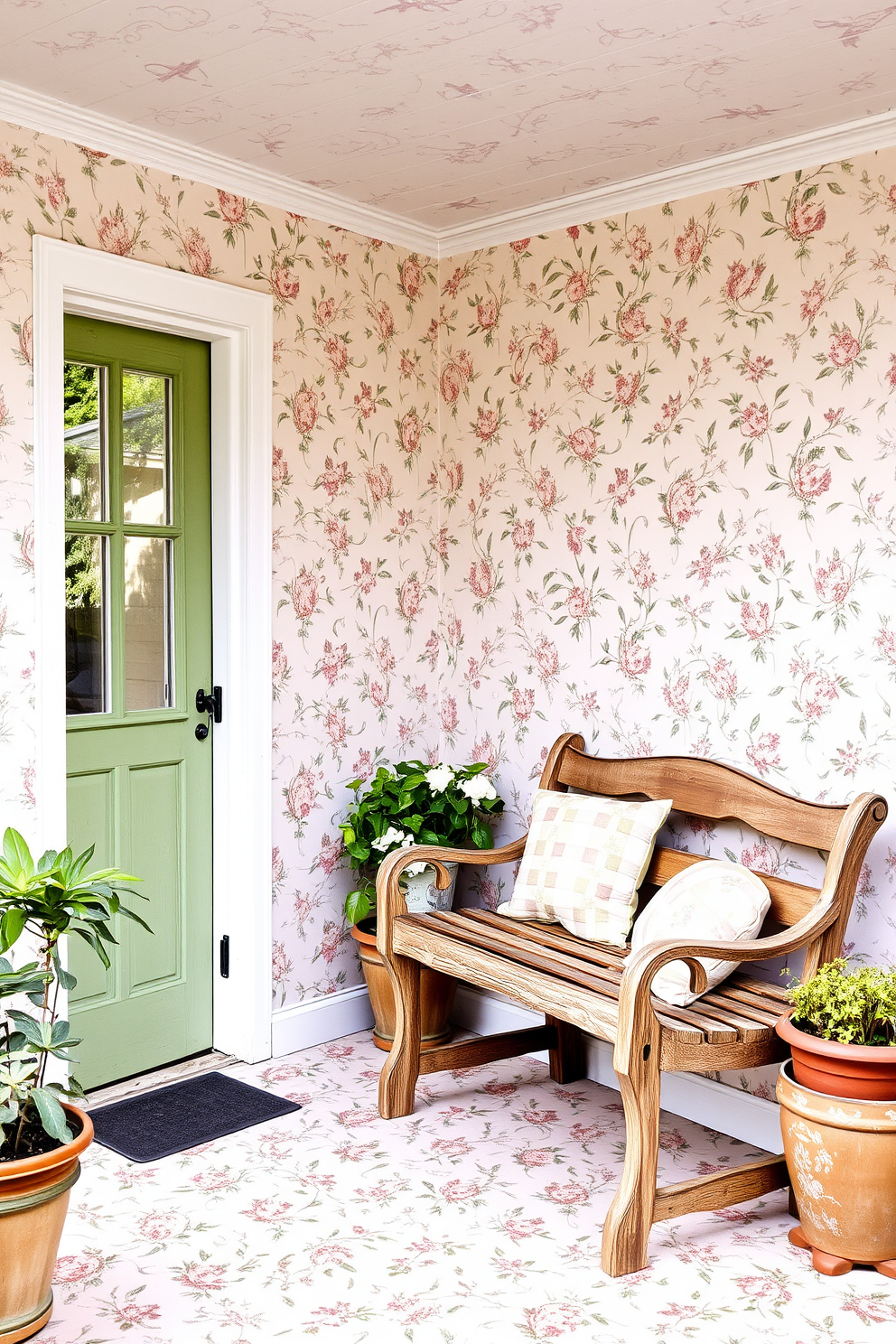 Porch Wallpaper Decorating Ideas 7