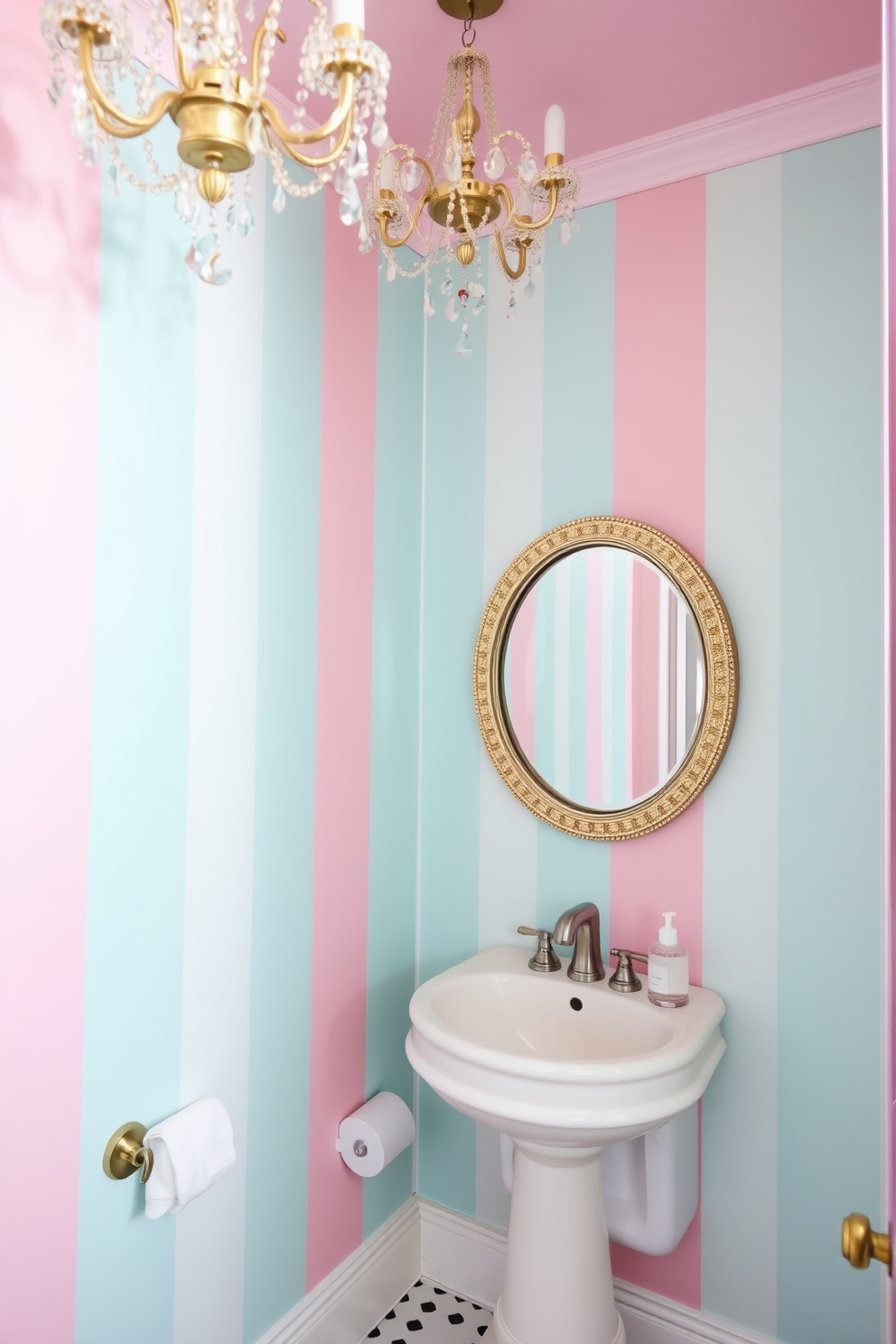 Powder Room Wall Painting Ideas 17