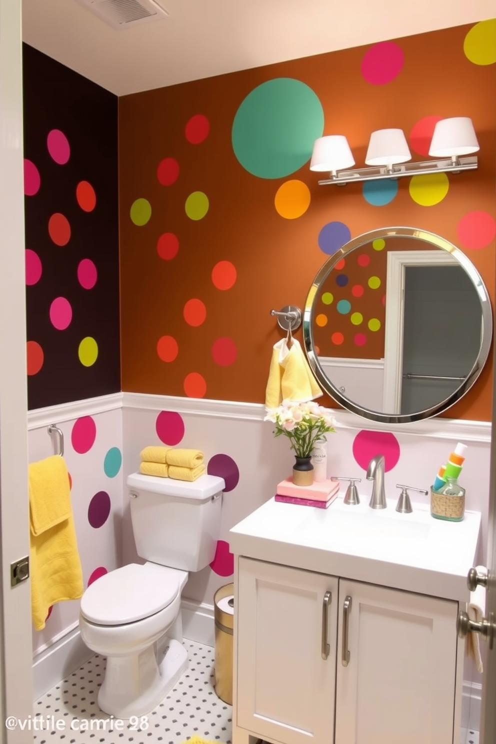 Powder Room Wall Painting Ideas 21