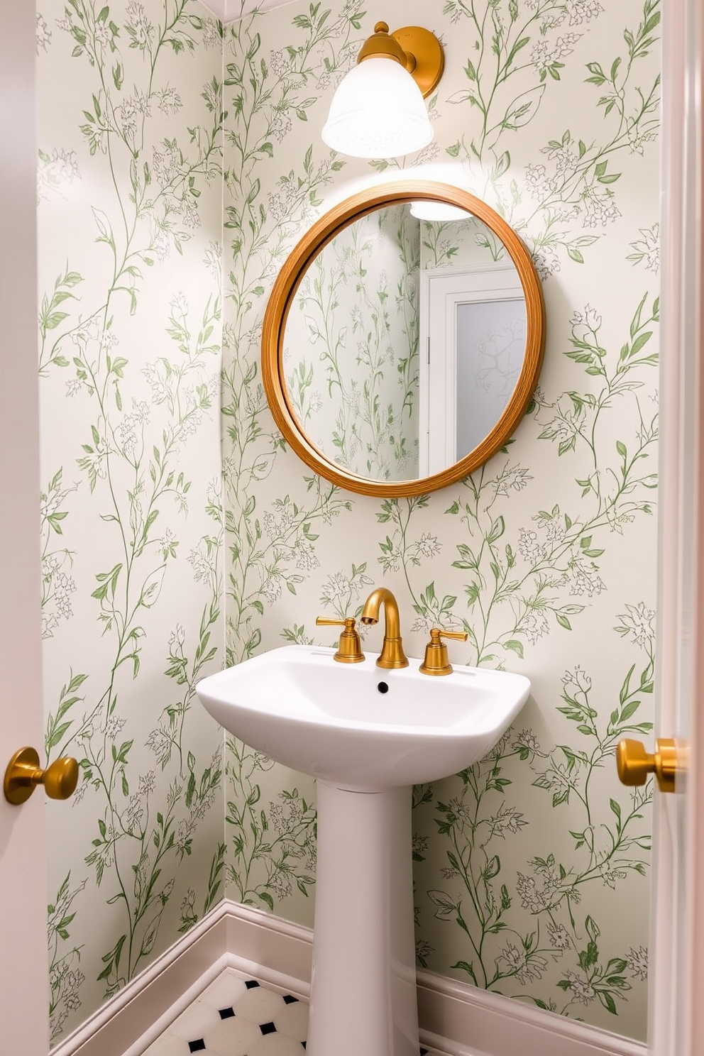 Powder Room Wallpaper Decorating Ideas 11