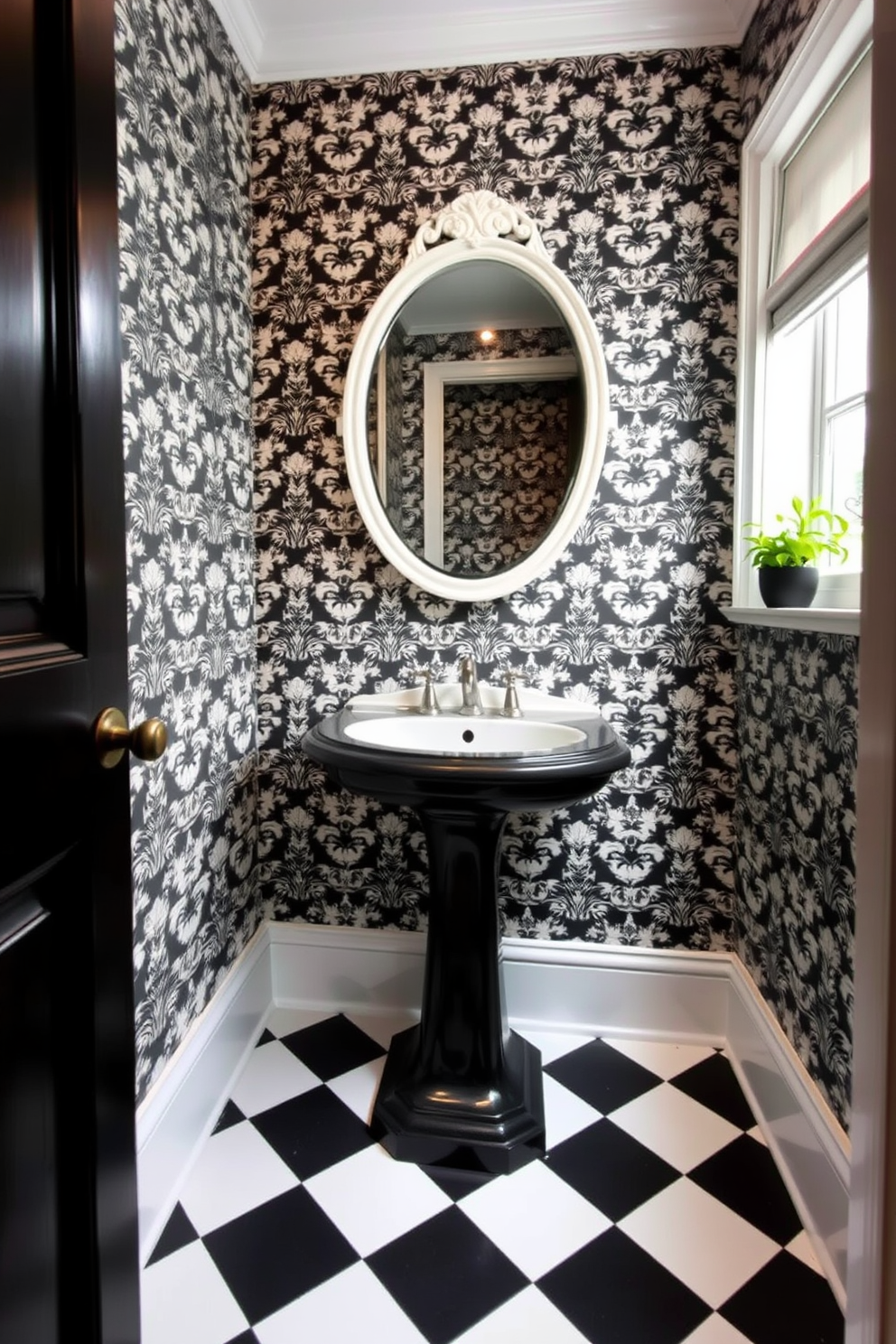 Powder Room Wallpaper Decorating Ideas 15