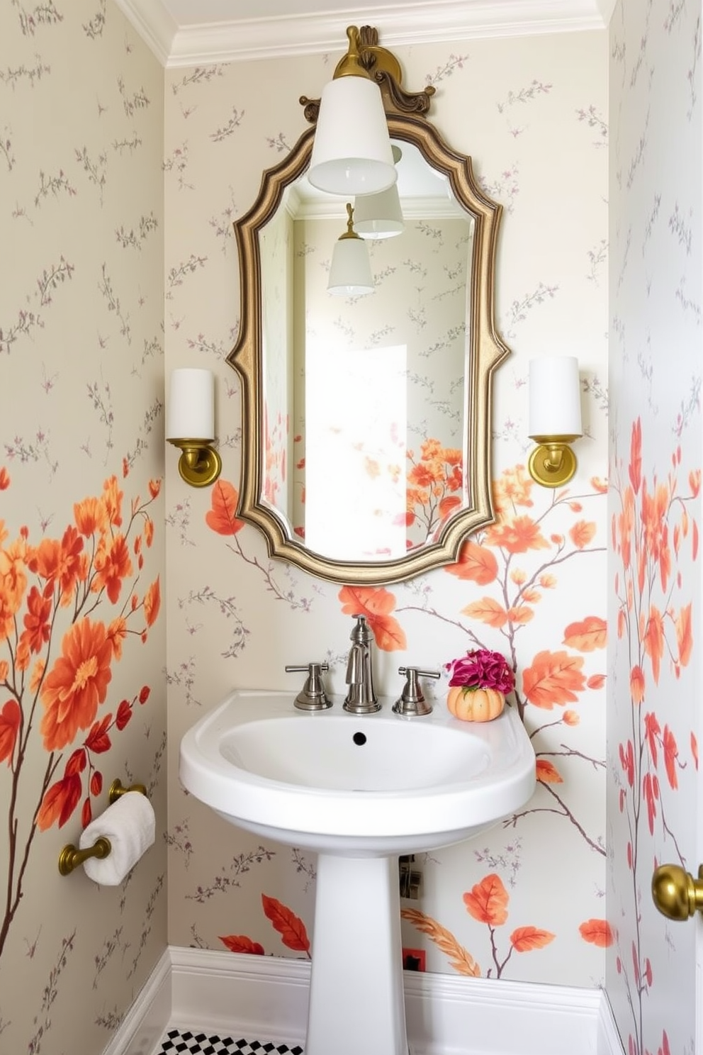 Powder Room Wallpaper Decorating Ideas 24