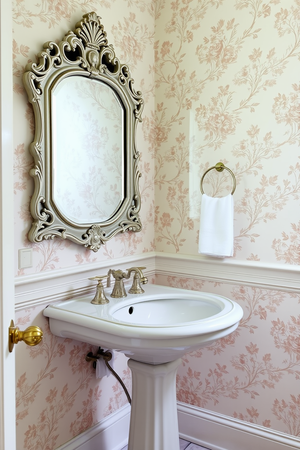 Powder Room Wallpaper Decorating Ideas 27