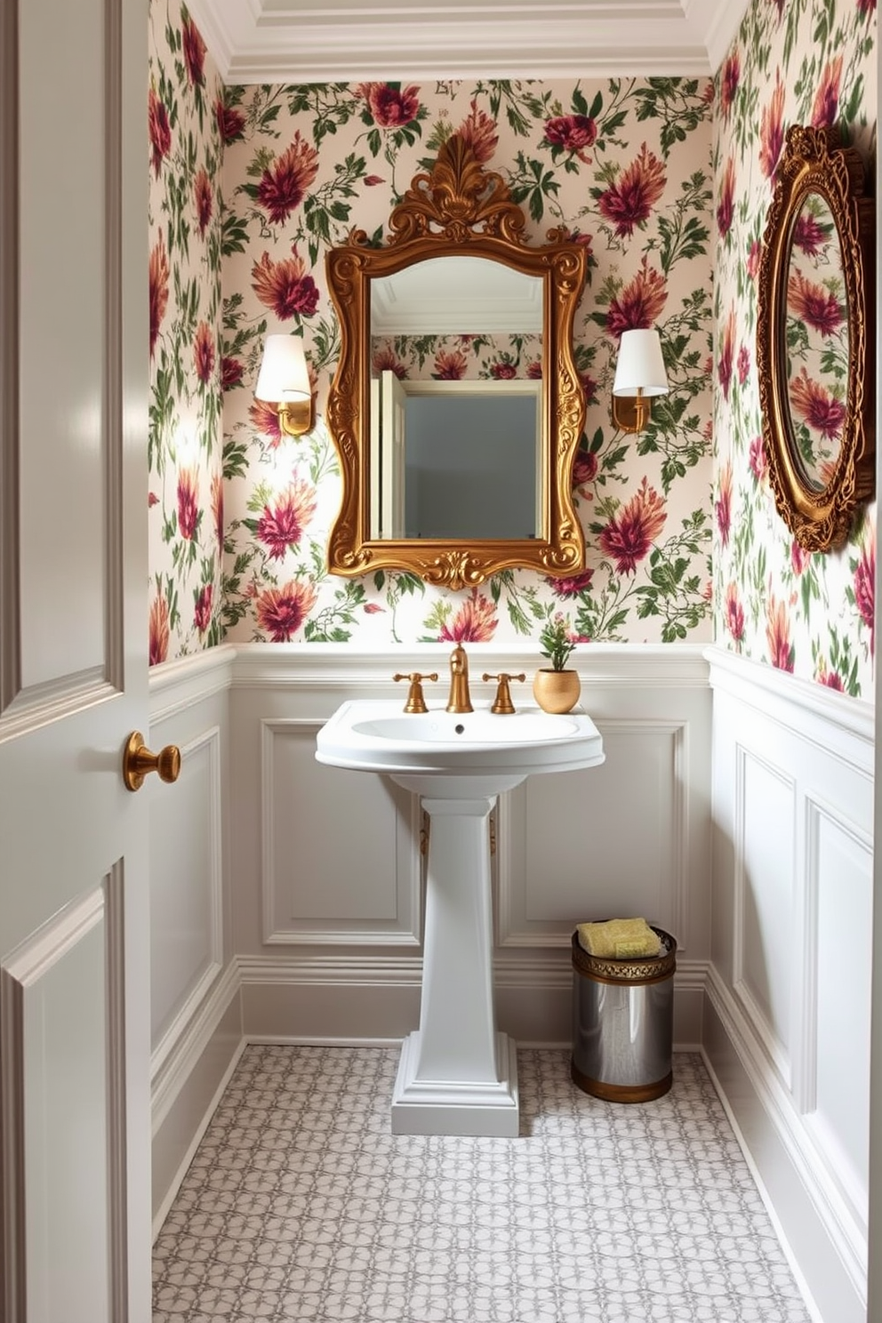 Powder Room Wallpaper Decorating Ideas 30