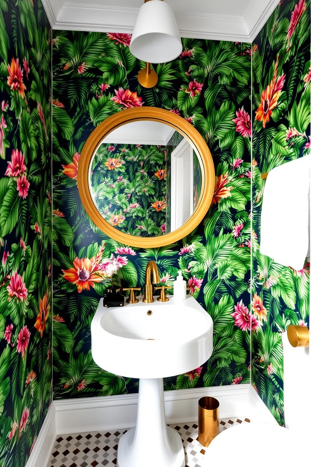 Powder Room Wallpaper Decorating Ideas 6