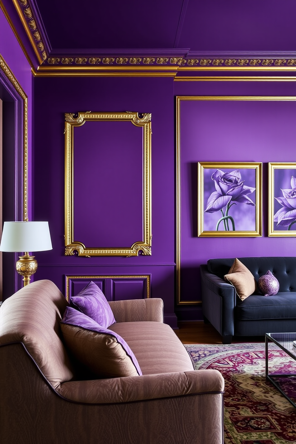 Purple Wall Painting Ideas 1