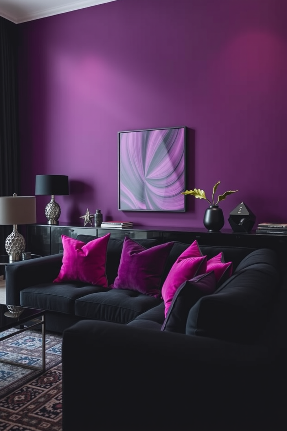 Purple Wall Painting Ideas 10