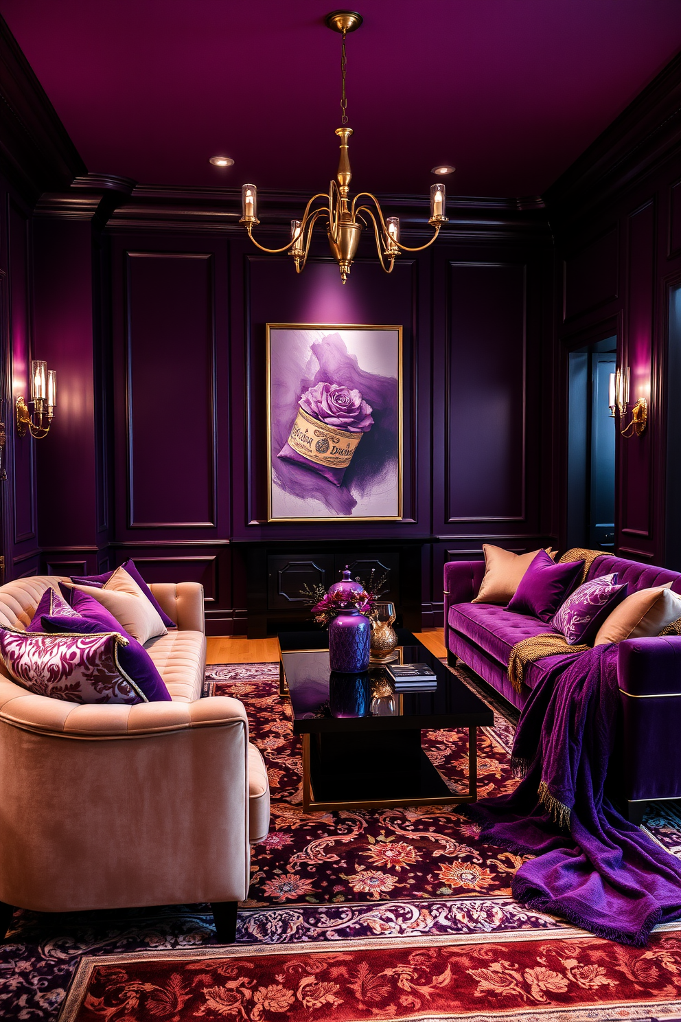 Purple Wall Painting Ideas 18