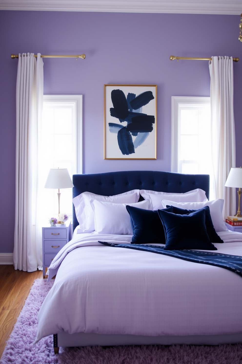 Purple Wall Painting Ideas 20