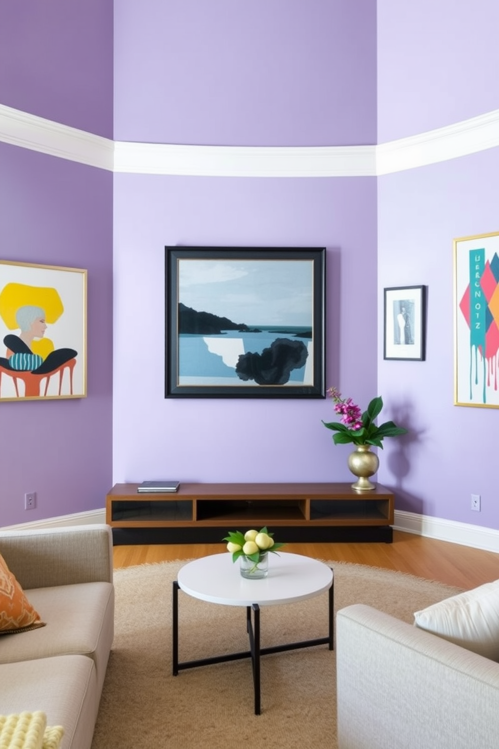 Purple Wall Painting Ideas 22