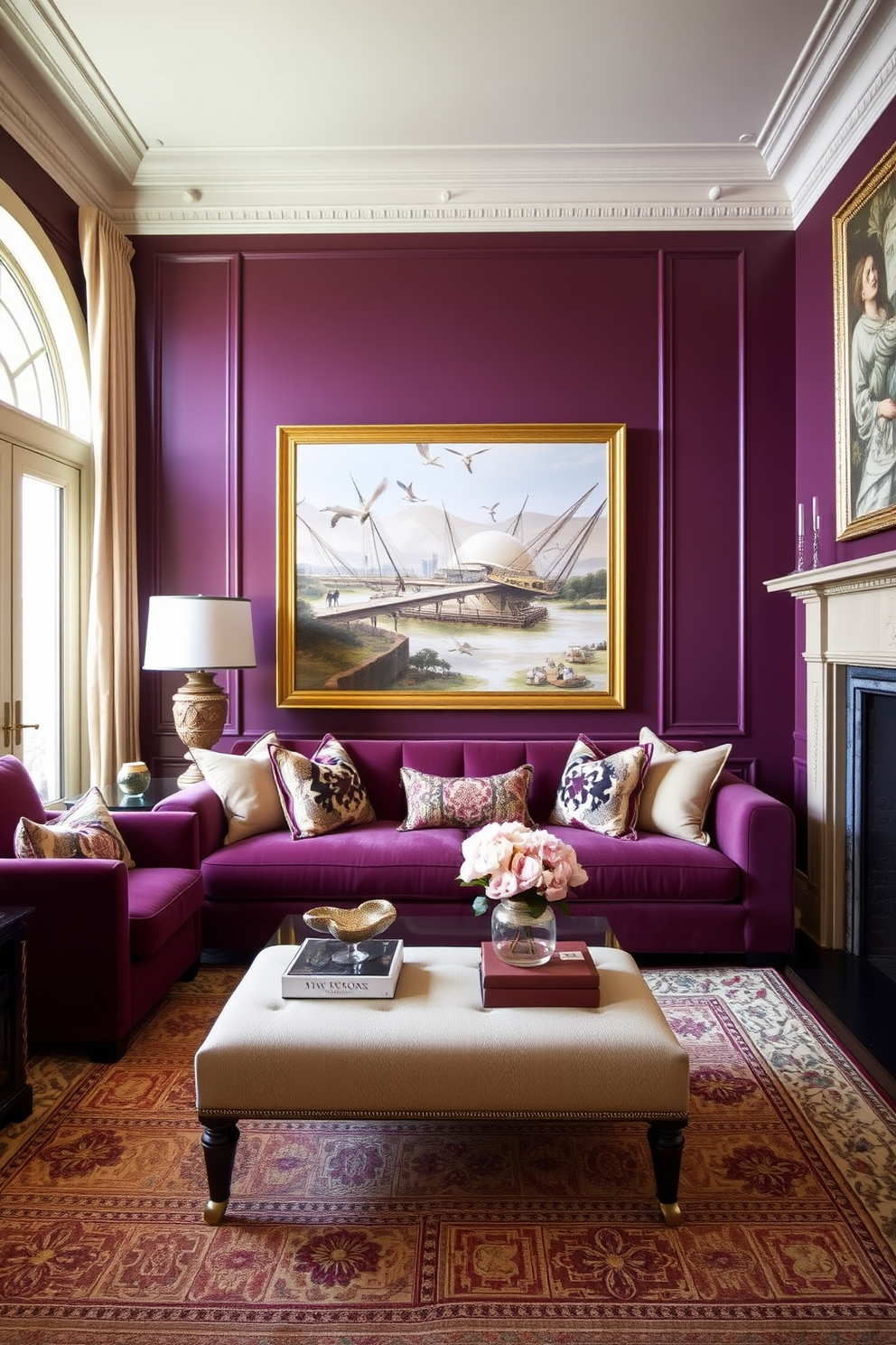 Purple Wall Painting Ideas 3