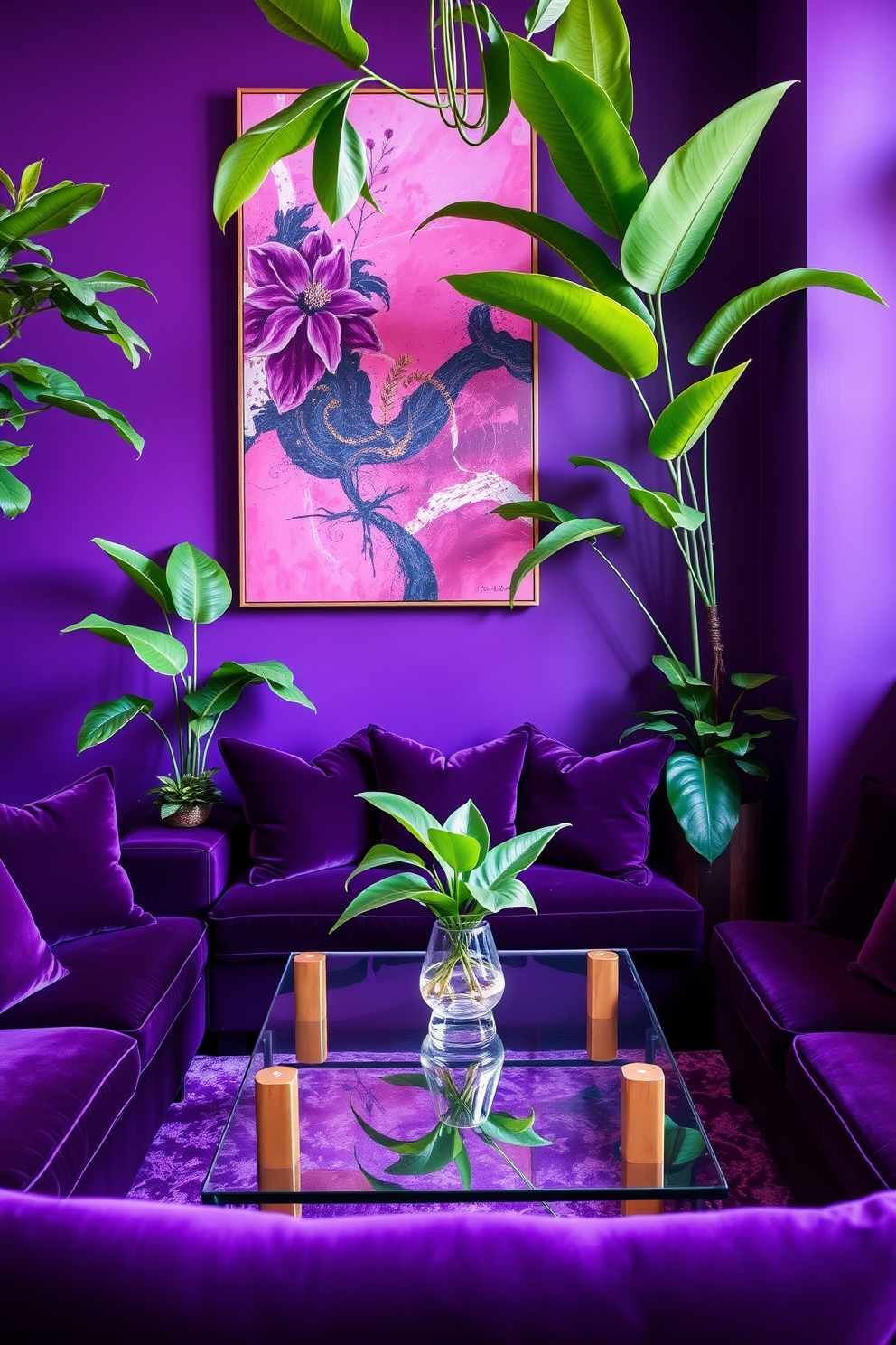 Purple Wall Painting Ideas 30