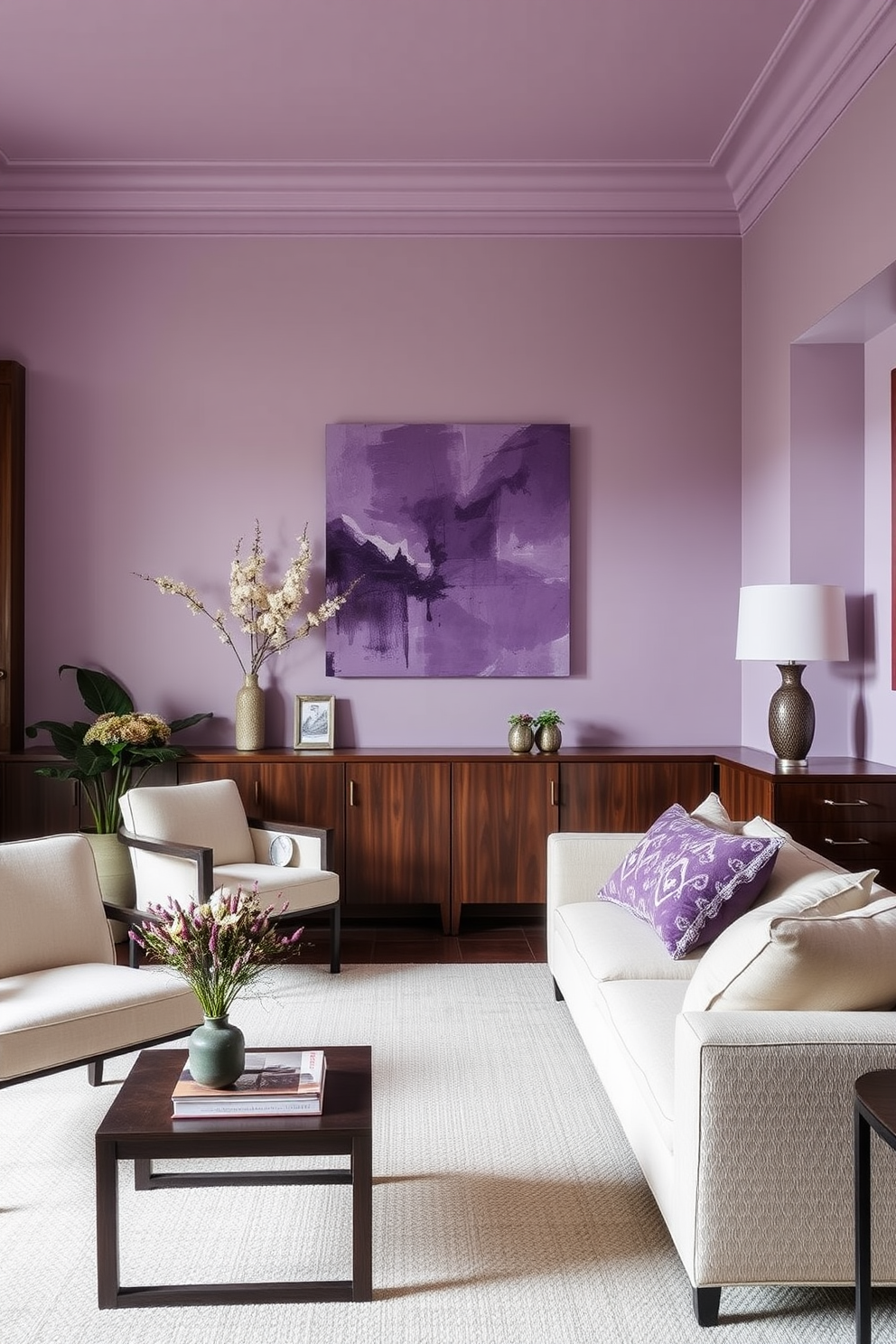 Purple Wall Painting Ideas 4