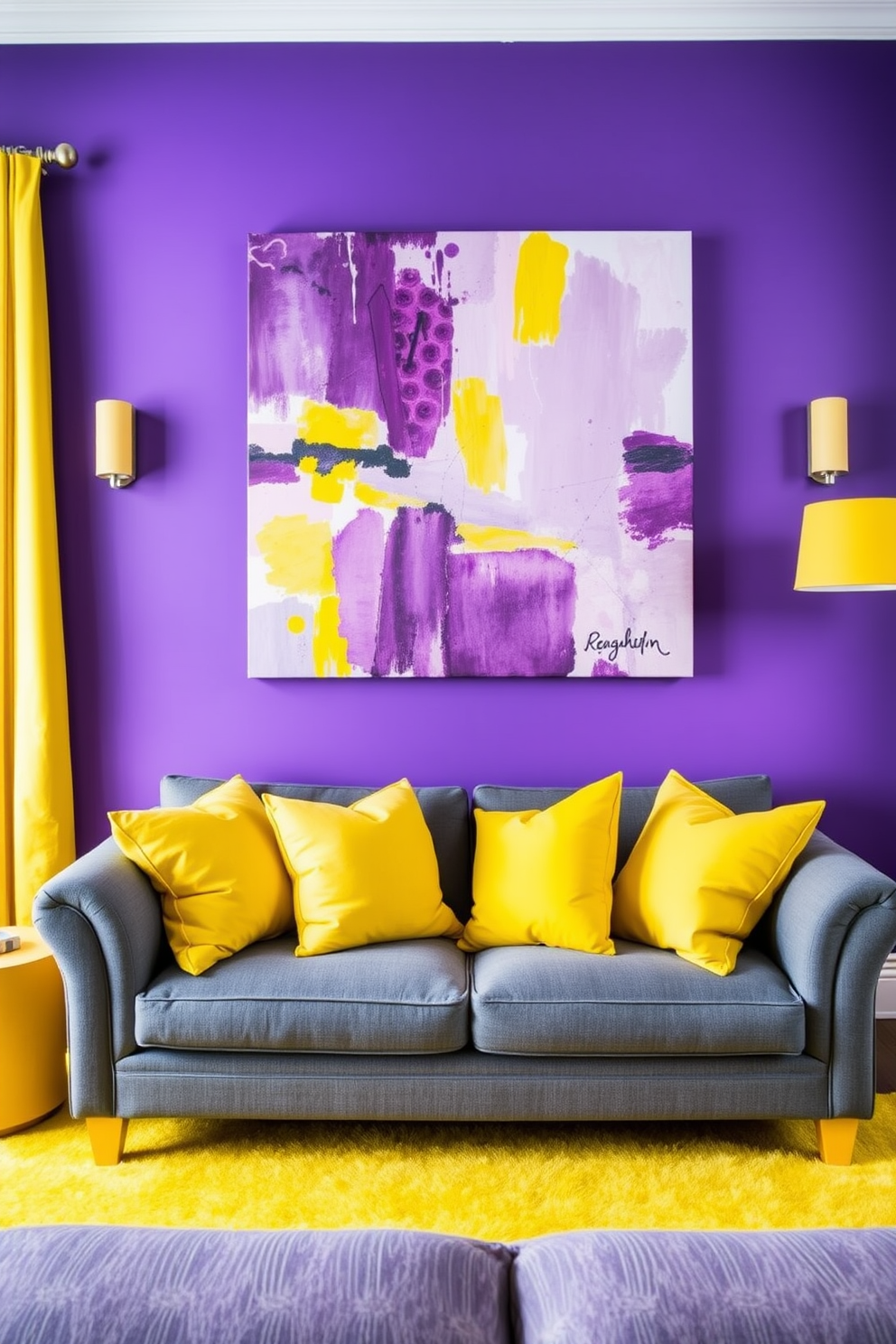 Purple Wall Painting Ideas 5