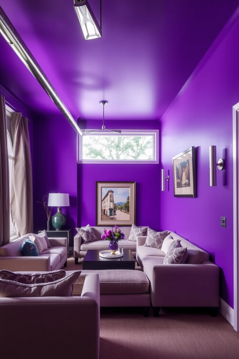 Purple Wall Painting Ideas 8