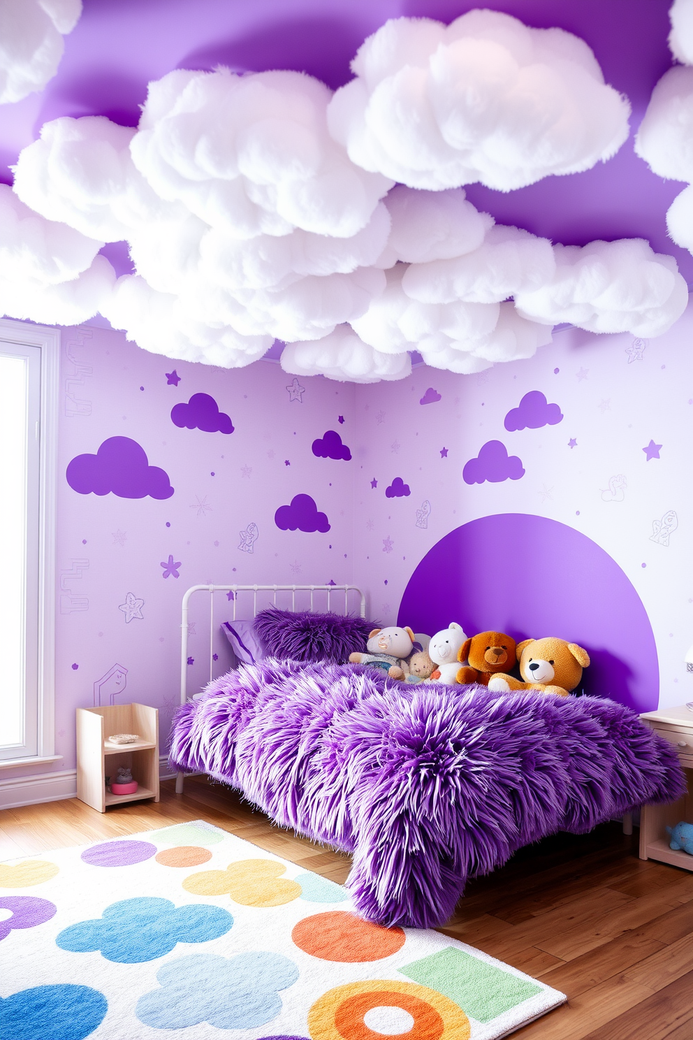 Purple Wallpaper Decorating Ideas 10