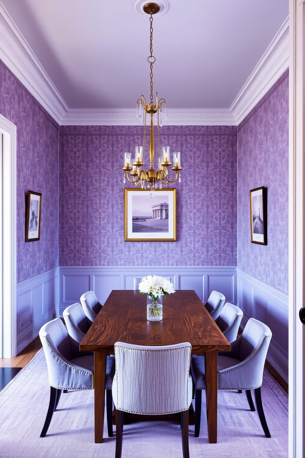 Purple Wallpaper Decorating Ideas 13