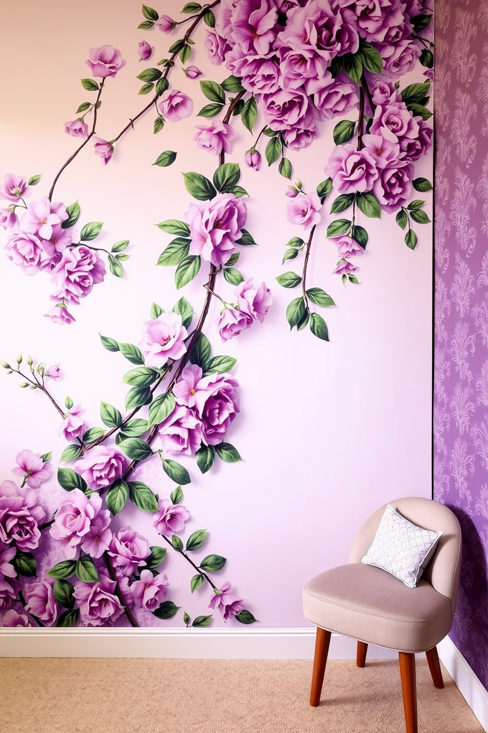 Purple Wallpaper Decorating Ideas 18