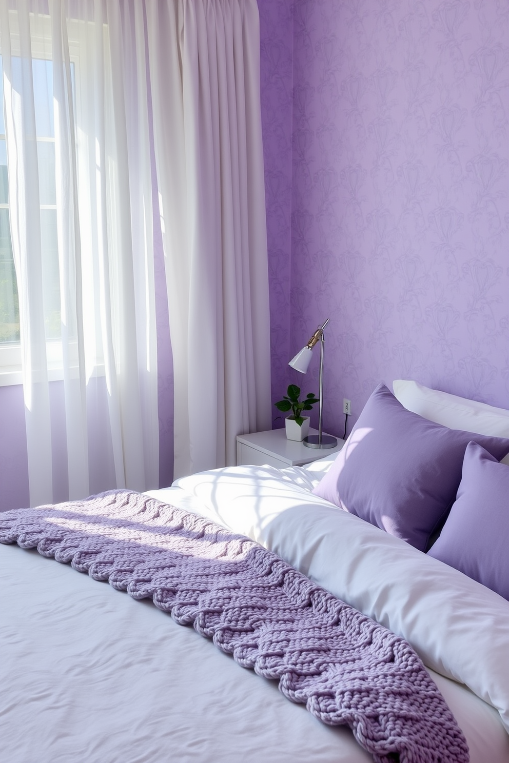 Purple Wallpaper Decorating Ideas 19