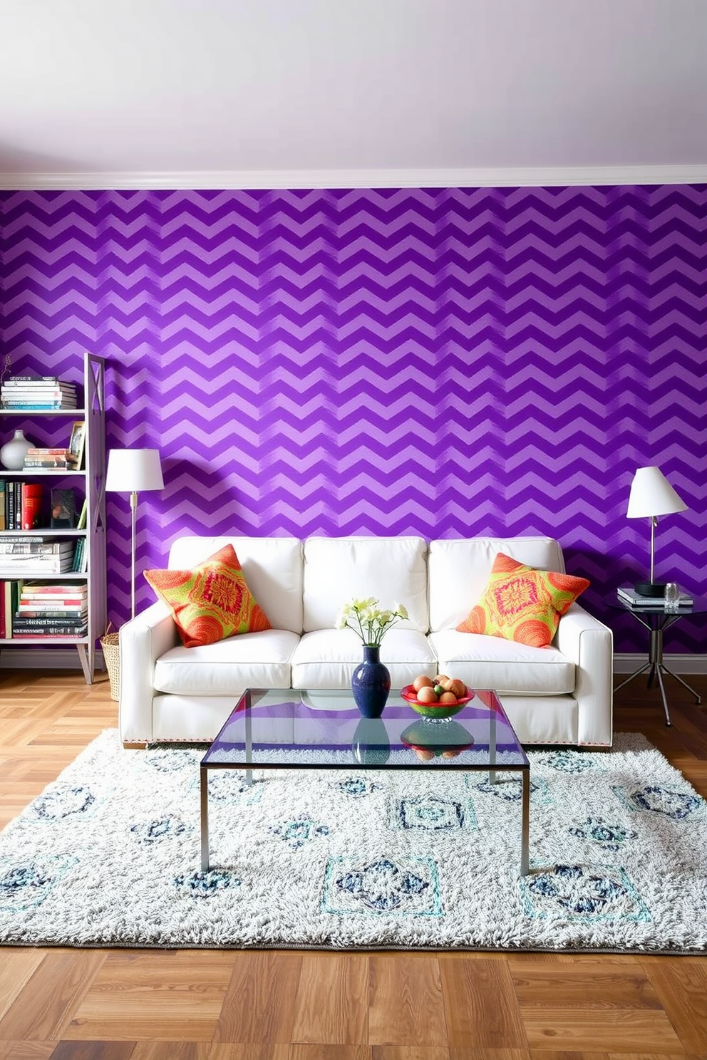 Purple Wallpaper Decorating Ideas 20