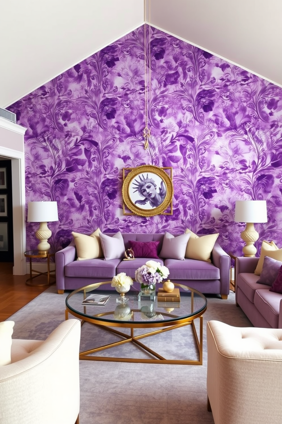 Purple Wallpaper Decorating Ideas 28