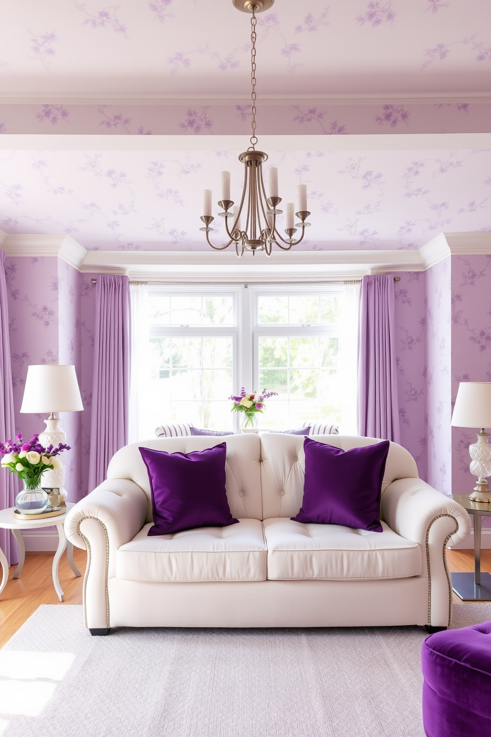 Purple Wallpaper Decorating Ideas 30