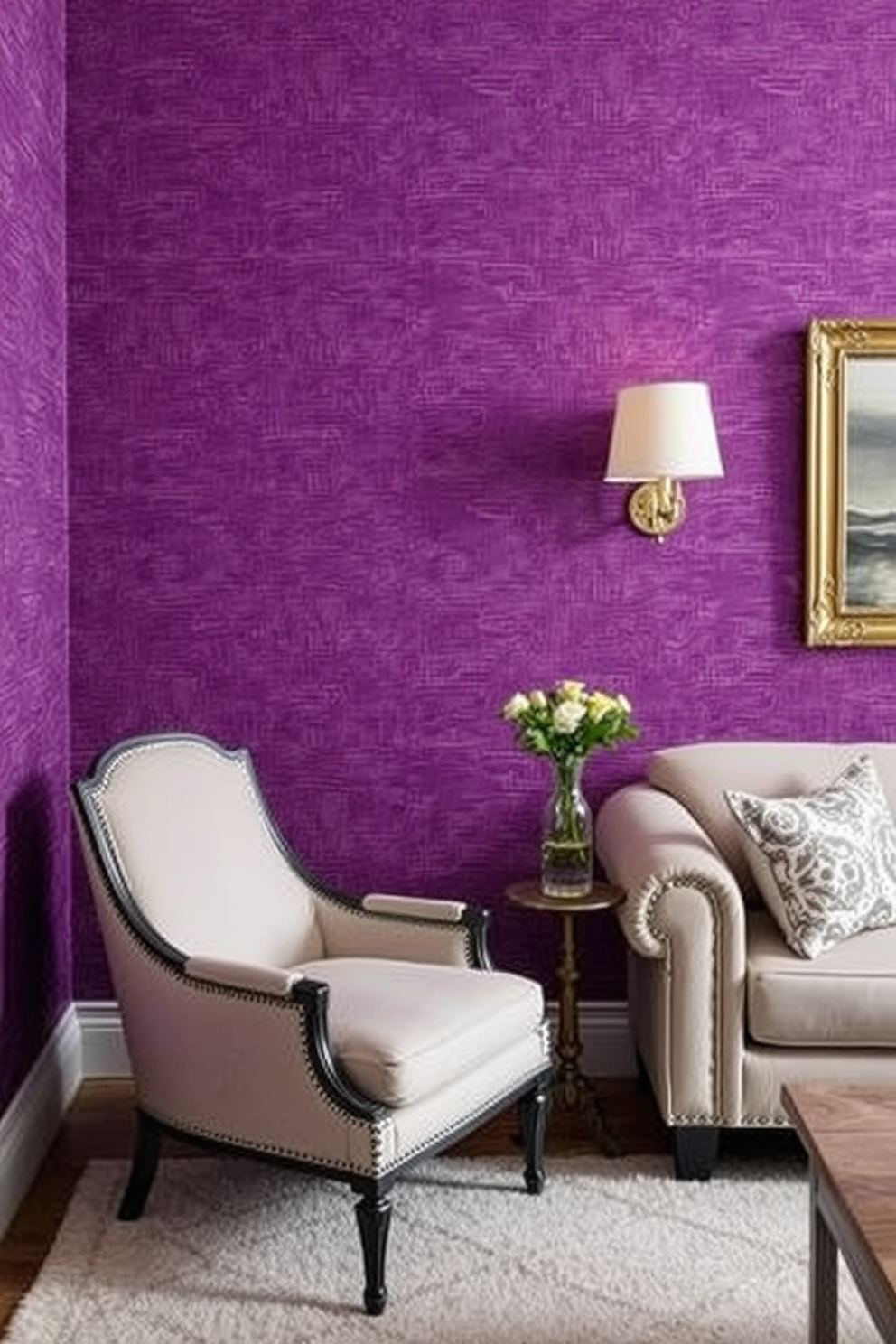 Purple Wallpaper Decorating Ideas 8